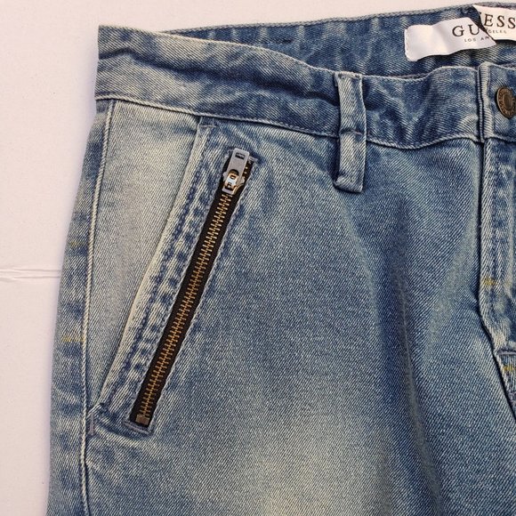 New GUESS Men's Slim Tapered Zip Cargo Jeans sz 32 - Picture 5 of 9